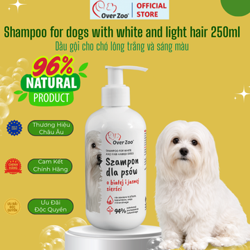 Shampoo For Dogs With White Or Light Coat 250ml - Sữa Tắm Cho Chó Lông Trắng Và Sáng Màu