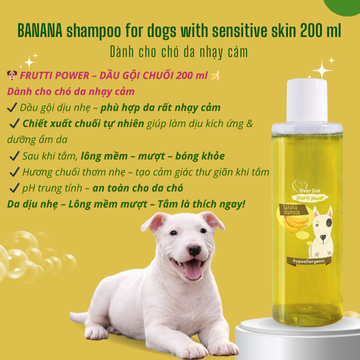 Banna Shampoo For Dogs Sensitive Skin 200ml - Dành Cho Chó Da Nhạy Cảm