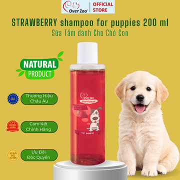 STRAWBERRY Shampoo For Puppies 200 ml - Sữa Tắm dành Cho Chó Con