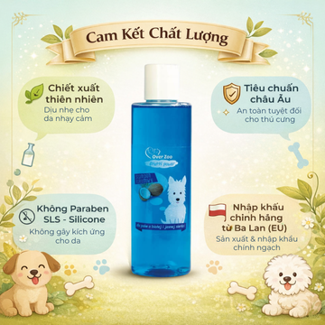 Coconut Shampoo For White & Light Coated Dogs 200ml - Dành Cho Chó Lông Màu Trắng Và Sáng