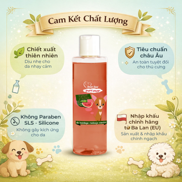 Watermelon Shampoo 200ml - Dành Cho Chó - Phù Hợp Mọi Loại Lông