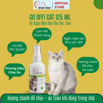 Go Off! Cat Over Zoo 125ml - Xịt Hỗ Trợ Huấn Luyện Mèo Tránh Cào Phá