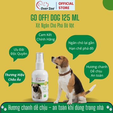 Go Off Dog Over Zoo 125ml - Xịt Hỗ Trợ Huấn Luyện Chó Tránh Cắn Phá