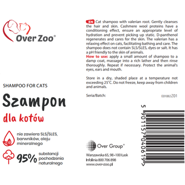 Shampoo For Cats 250ml - Sữa tắm Dành cho MÈO da nhạy cảm – Siêu Sạch & Êm dịu 