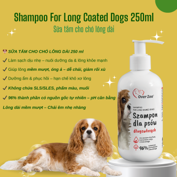 Shampoo For Long Coated Dogs 250ml - Sữa Tắm Dành Cho Chó Lông Dài