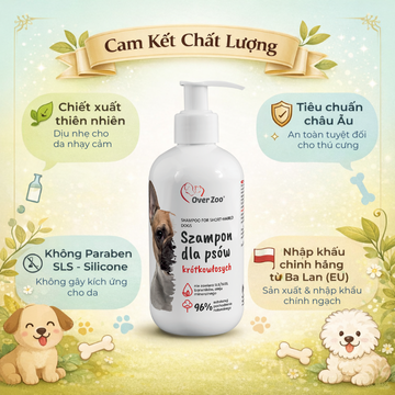 Shampoo For Short Coated Dogs 250ml - Sữa Tắm Dành Cho Chó Lông Ngắn